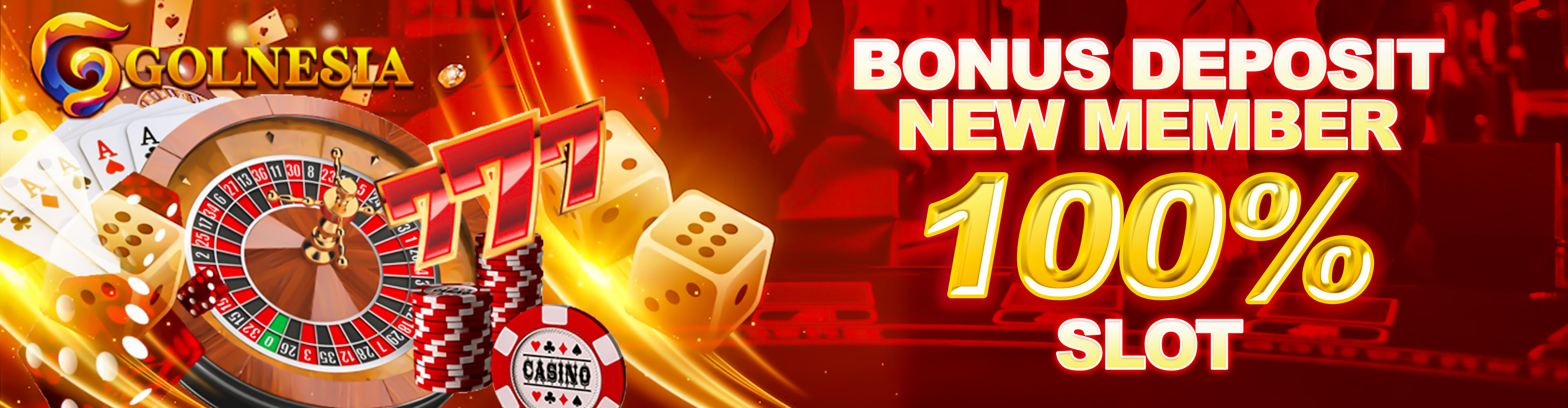 -BONUS DEPOSIT NEW MEMBER SLOT 100%